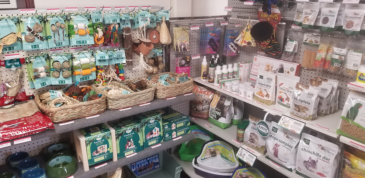 wide variety of small pet supplies